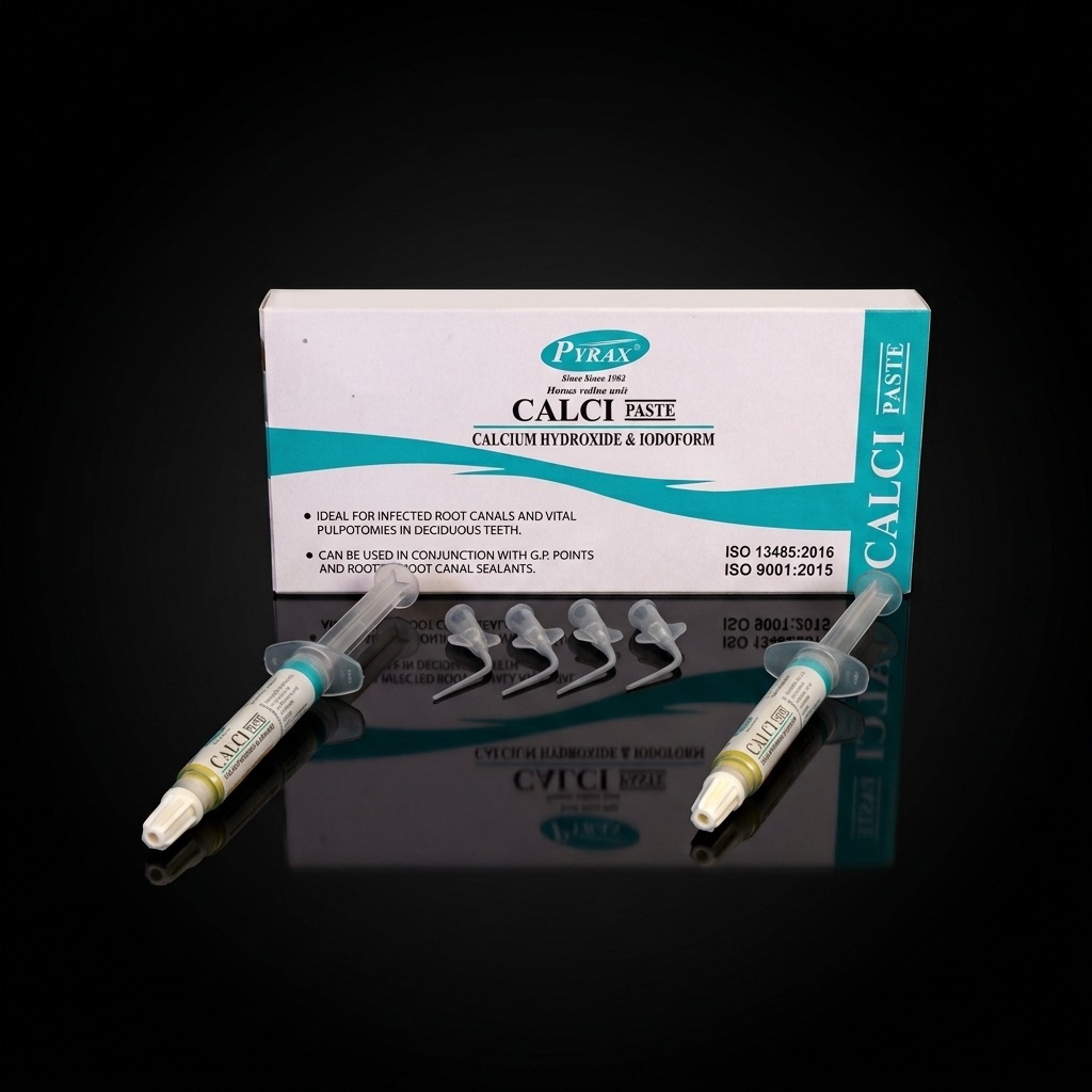Pyrax Calcipaste Syringes (Calcium Hydroxide, Iodoform)